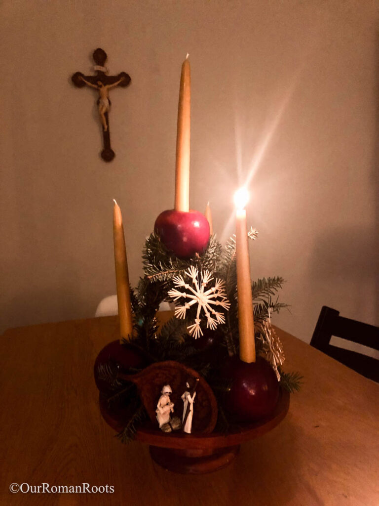 Paradeisl lit on the First Sunday of Advent